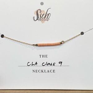 NWT Sseko Beaded CLA Class 9 necklace